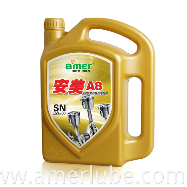 Amer PAO synthetic super gasoline Engine Oil 0 w 30/40